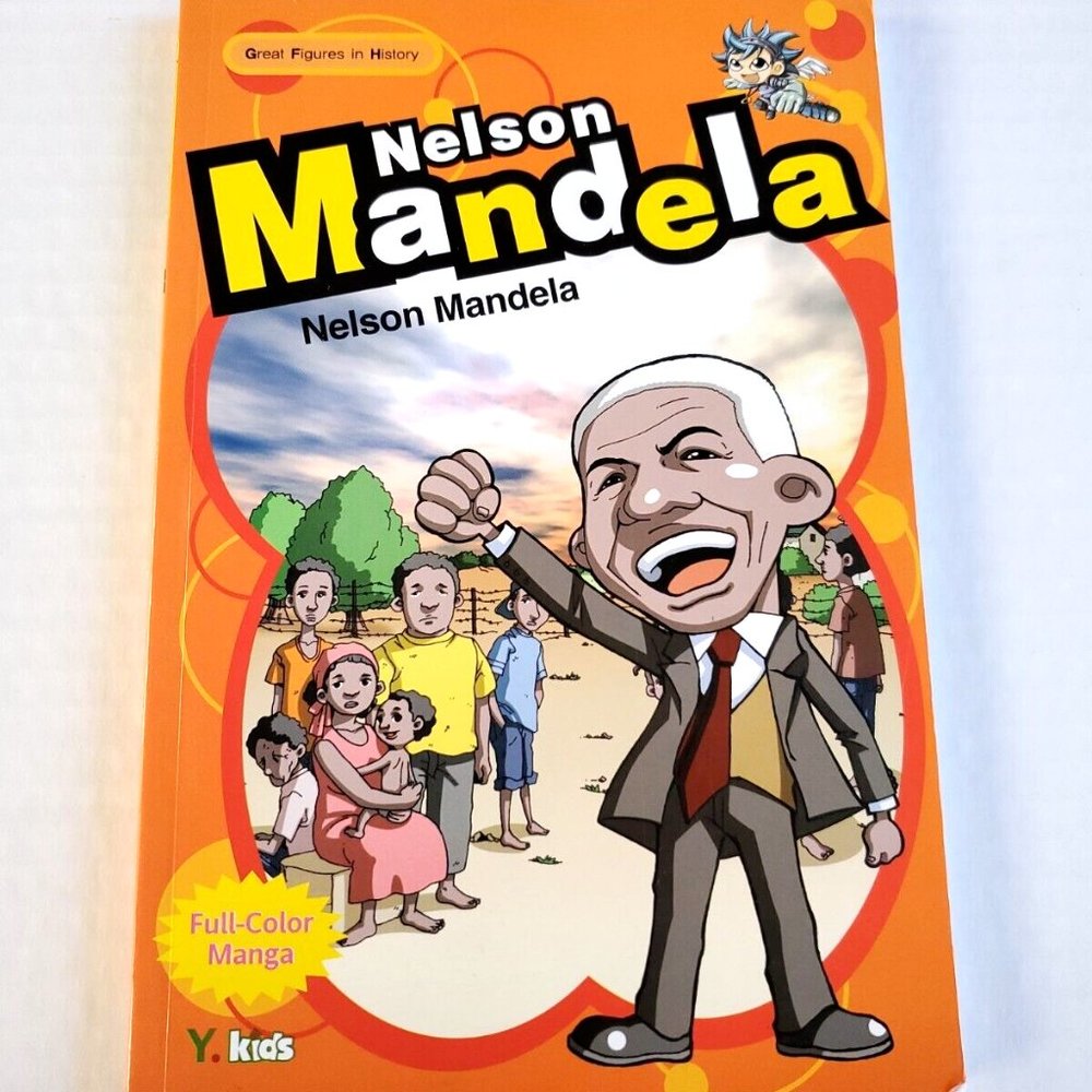 Nelson Mandela (Great Figures in History series) Full Color Manga Paperback EUC